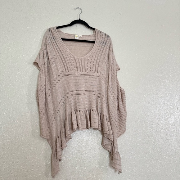 Anthropologie Yellow Bird Carolina Crotchet Poncho - Picture 6 of 6